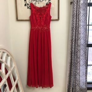 Manija Formal Red Dress
